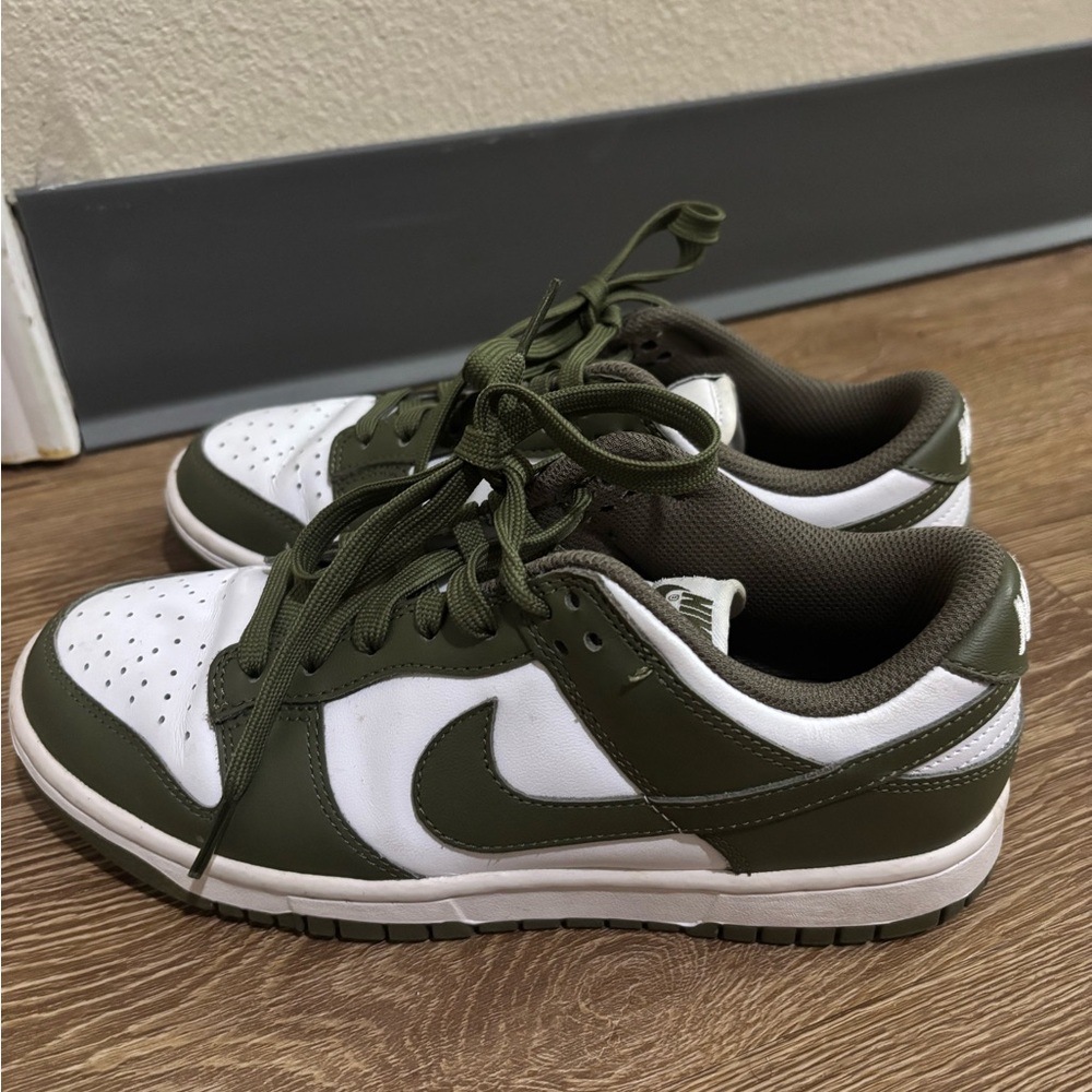 Nike Green and White Sneakers